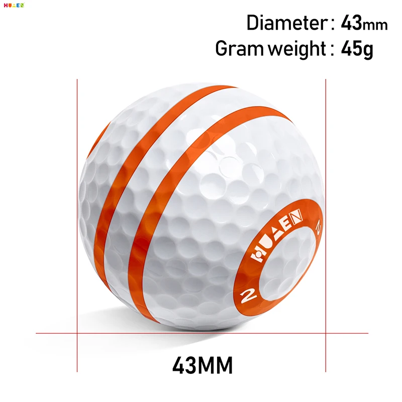3 pieces Golf Practice Ball OEM ODM Urethane Training Smart Golf Range Balls Golf putter guide