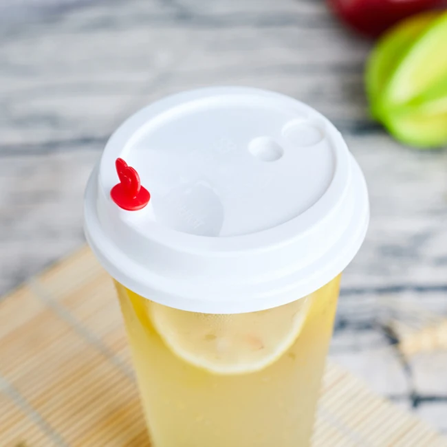 Clear 12/16/20/24oz Plastic Frozen Drink Cup Bubble Fruit Salad In Plastic Cup With Demo Lid