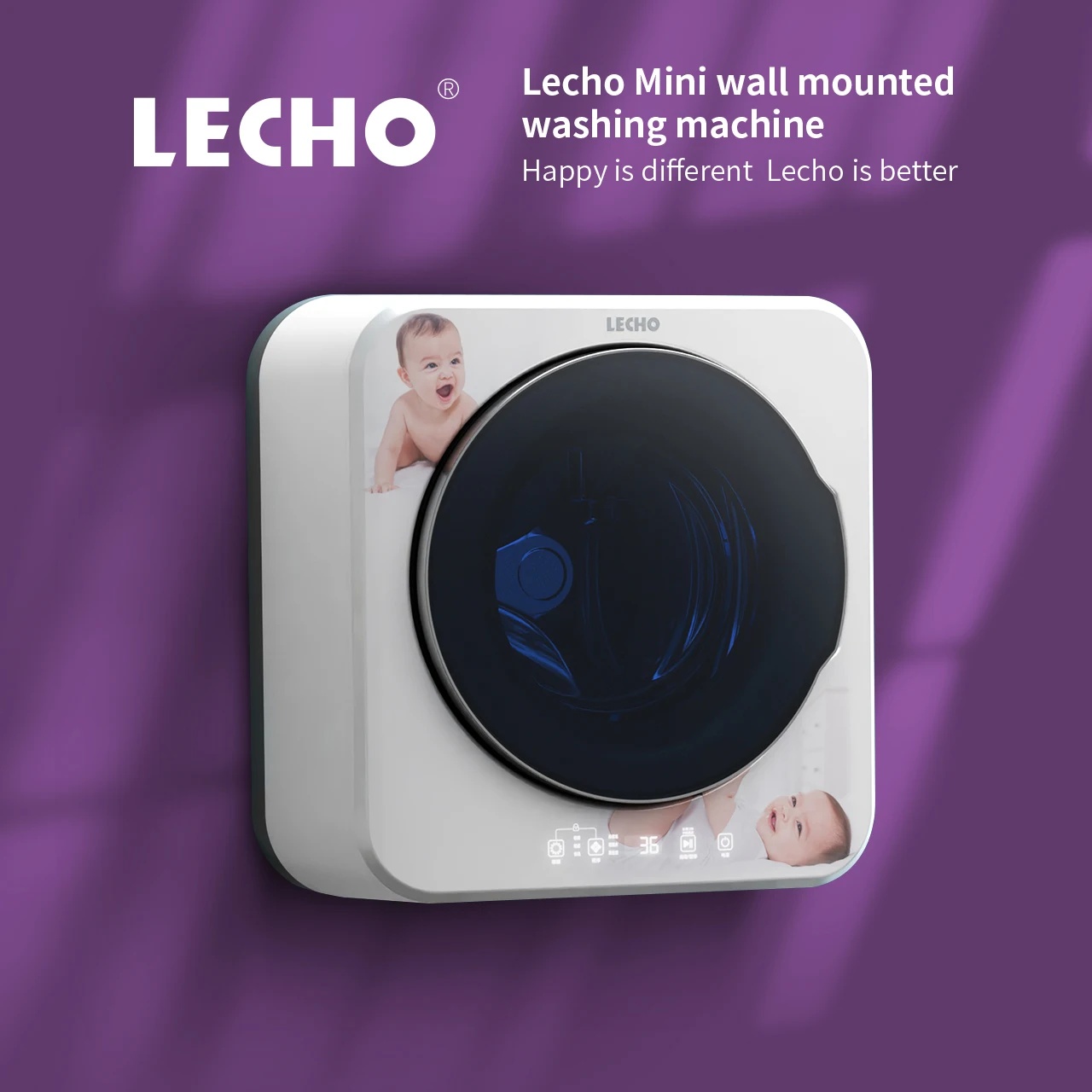 Manufacturers produced 3KG 4KG mini wall mounted washing machine for sale