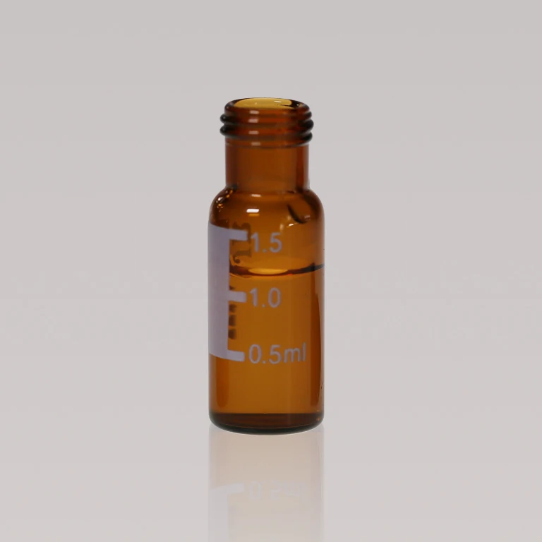 Aijiren borosili 3.3 1.5ml 9-425 Screw Neck lab chromatography analysis bottle HPLC autosampler test glass Vial with label