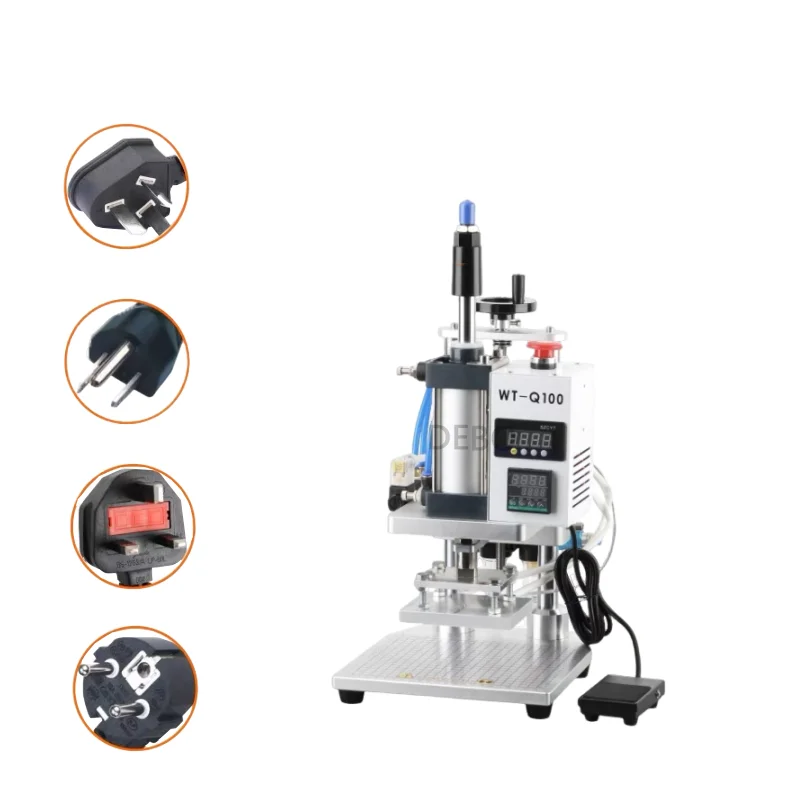 Pneumatic Wood Branding Leather Embossing Deboss Hot Stamping Machine