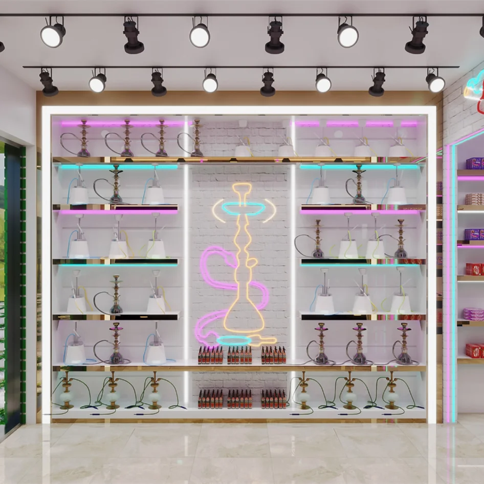Smoke Shop Cabinet Manufacturer Smoke Shop Glass Showcase Cigarette Glass Display Case Tobacco Wood Displays