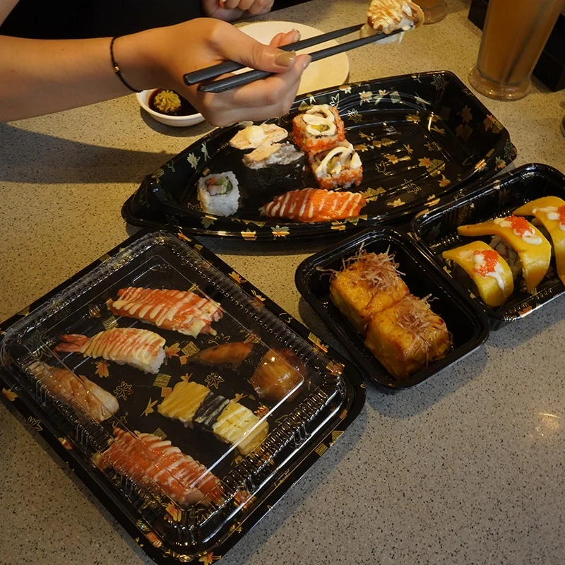 Wholesale Sushi Box Container Japanese Sushi Plastic Boat