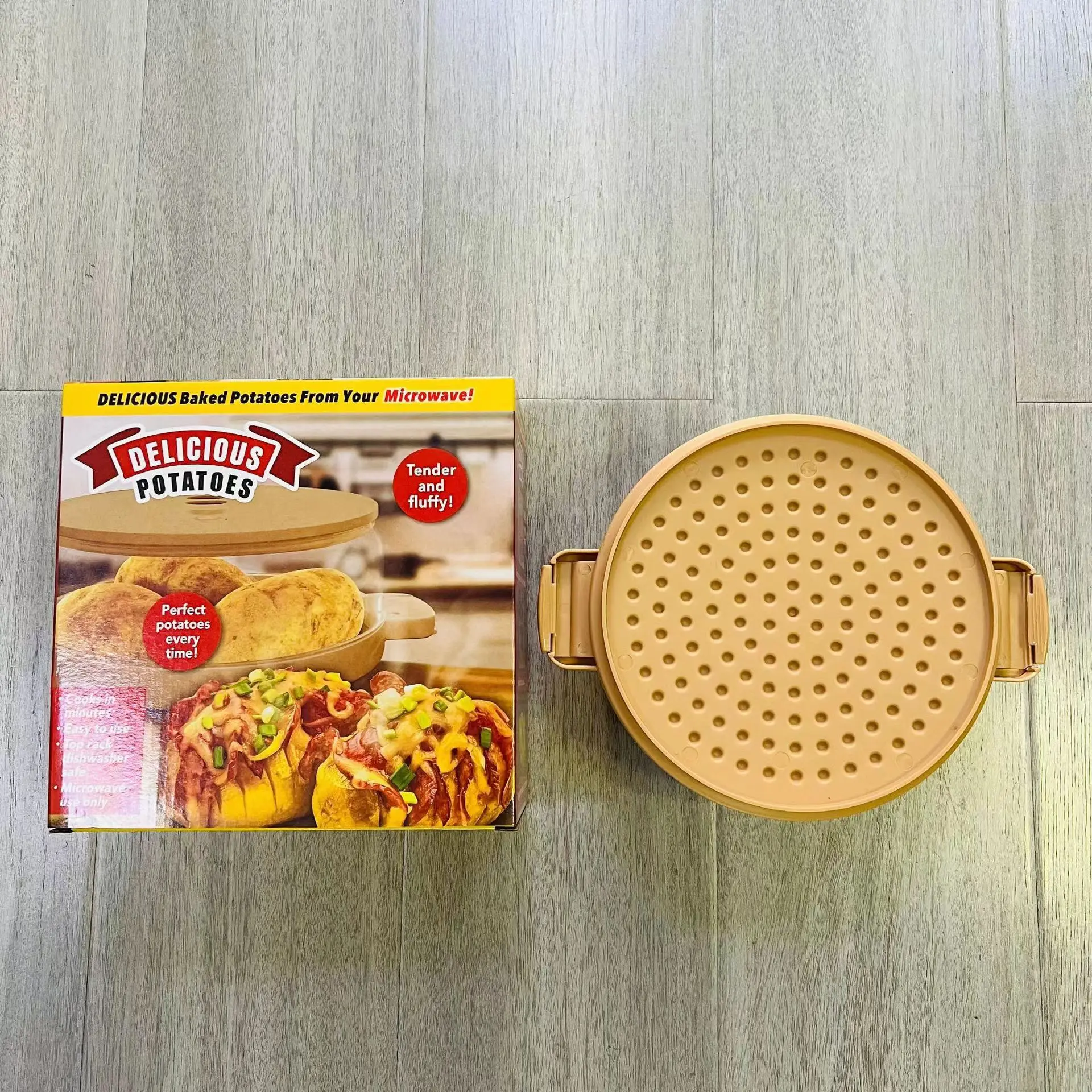 Home Microwave Bacon Potato Tin Baking Gadget for Cooking Food in Style