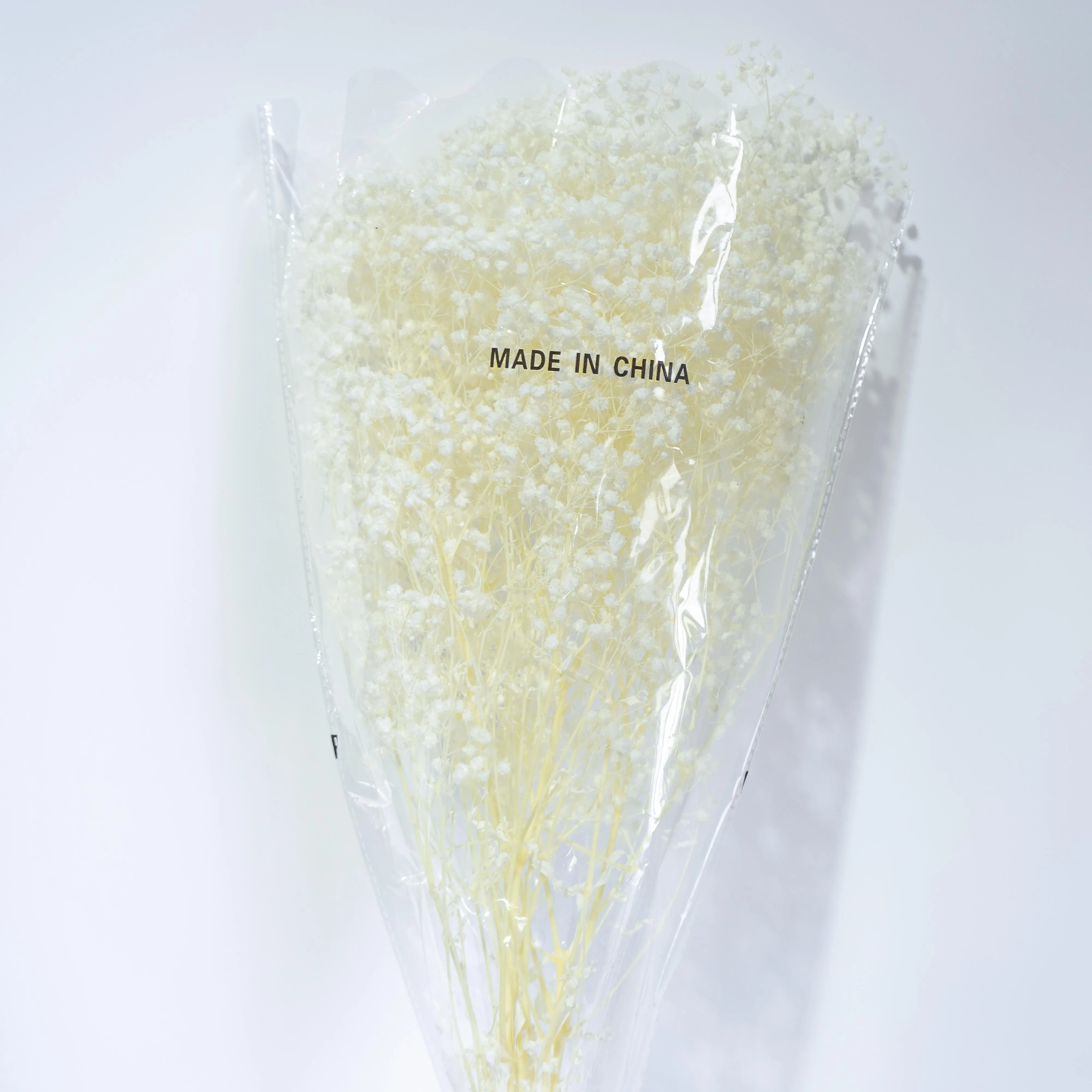 UKIQUEEN Wholesale 70cm Bleached White Decorative Dried Flowers Baby Breath Preserved Gypsophila