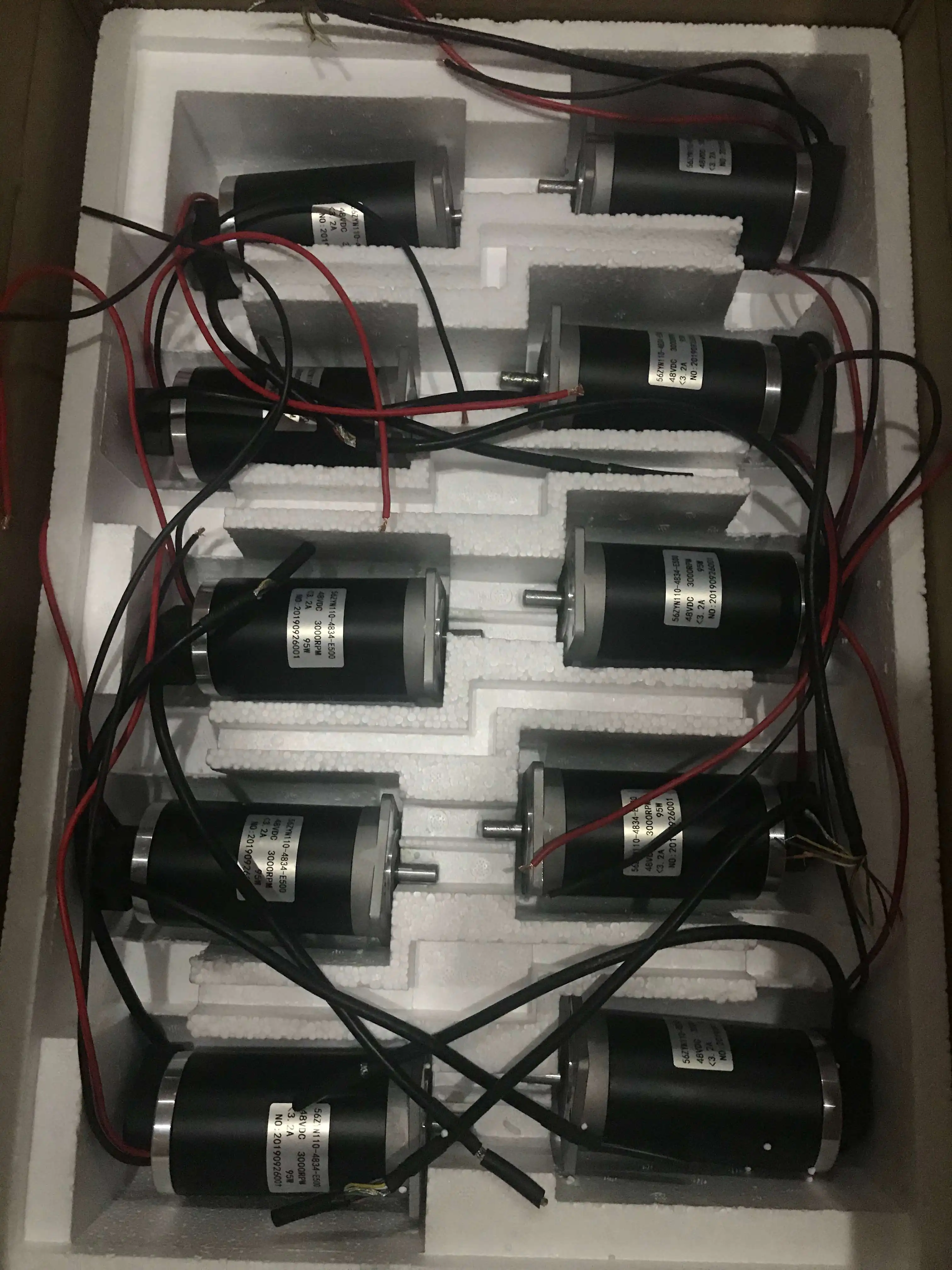 48v DC servomotor brush motor with encoder for CNC machine