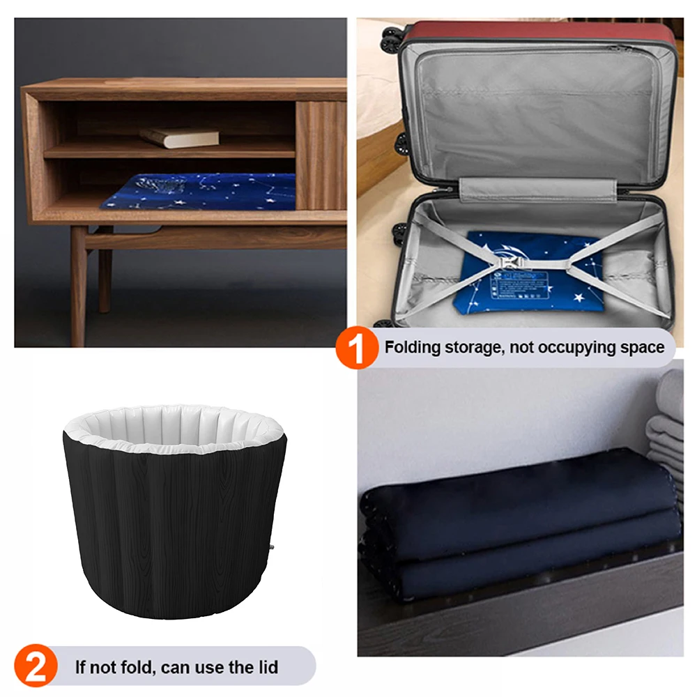 New Design Custom Portable Automatic Inflation Inflatable Comfortable Ice Bath Tub Soaking Bathtub for Adult