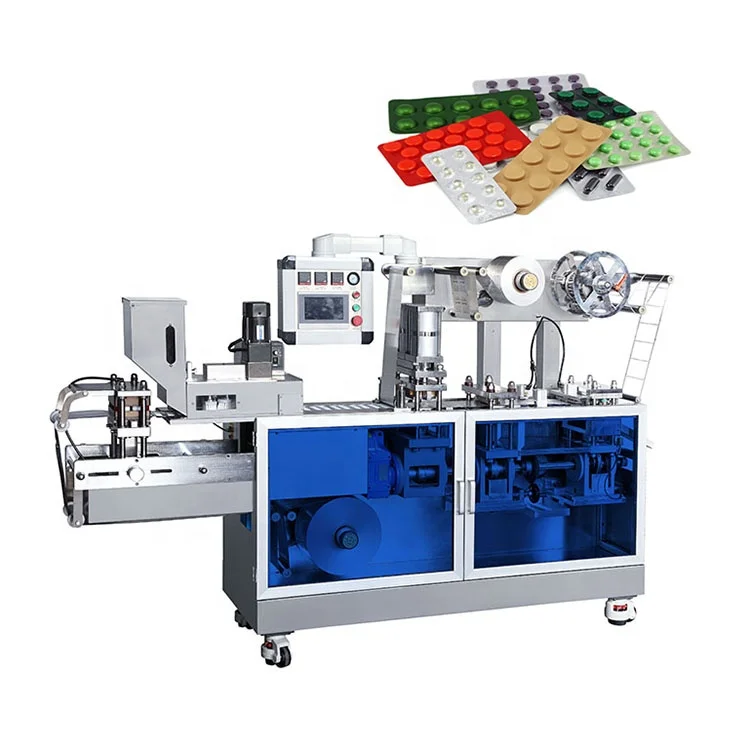 Automatic Aluminum Plastic Aluminum Blister Pack Packing Machine For Coating Chewing Gum Tablet