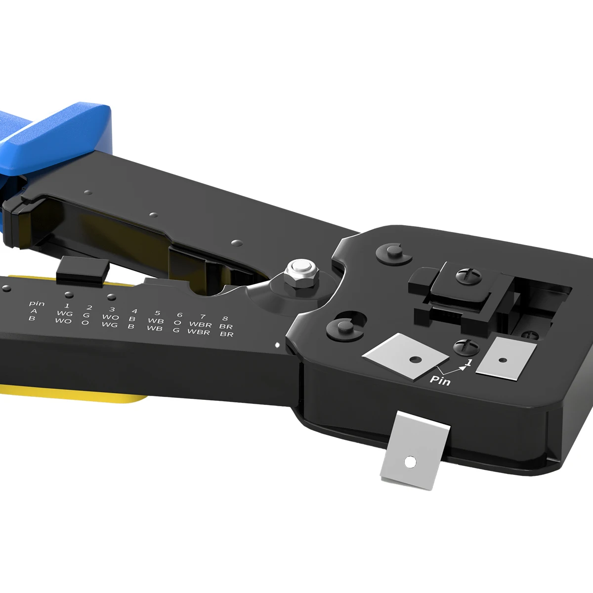 Factory Price Hand Crimper for Ethernet Connectors EZ Crimp Tool for 8Pin 6Pin Pass through RJ45 Steel Wire Stripper