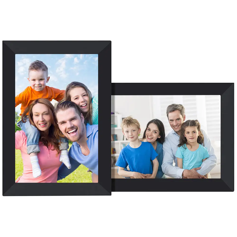 Hot Sales 16gb Storage Auto-rotate Share Photos Via  App Wifi 10.1 Inch Led Digital Frame Photo video frame 7 8 10 12 21.5 inch