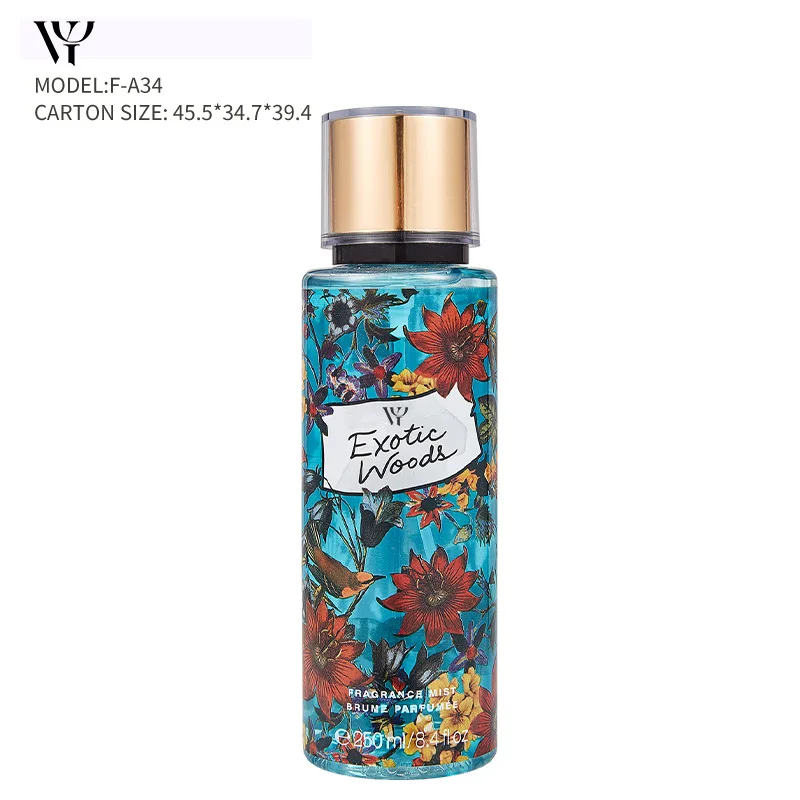 Women Paris Female Perfume 250ml Body Mist Parfum High Quality Body Spray Bodymist Perfume Hot Sale 250ml Victoria World 250ml