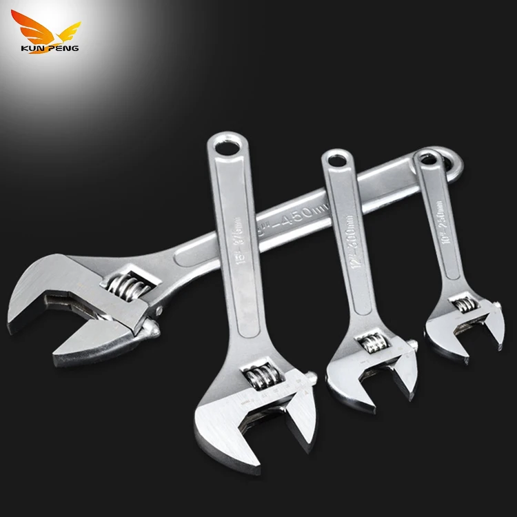 Wholesale Products Ergonomic Handle Adjustable Cushion Grip Wrench Nut Key Adjustable Wrench