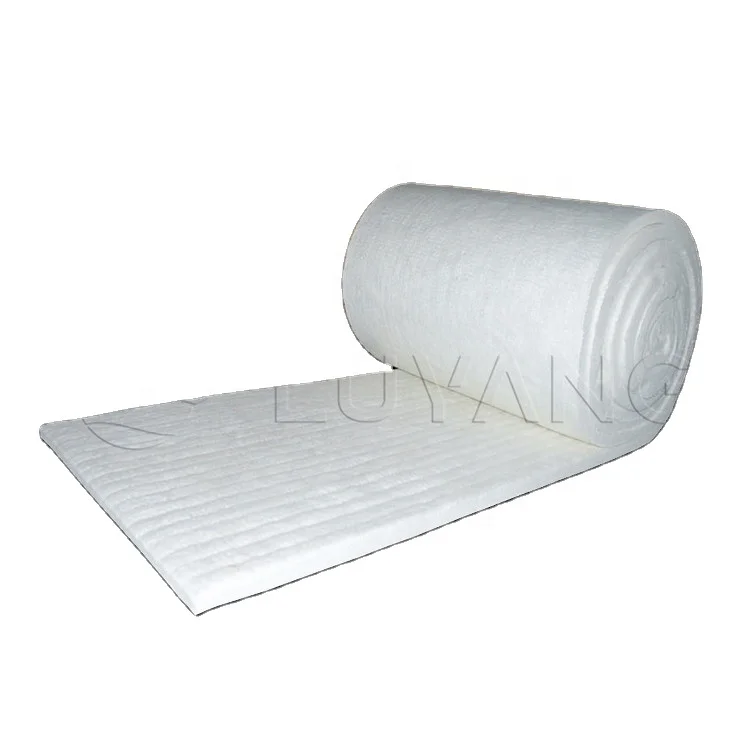 Luyangwool 3600X610X50mm 128kg/m3 Heat-Insulation refractory 1100 degrees ceramic fiber blanket