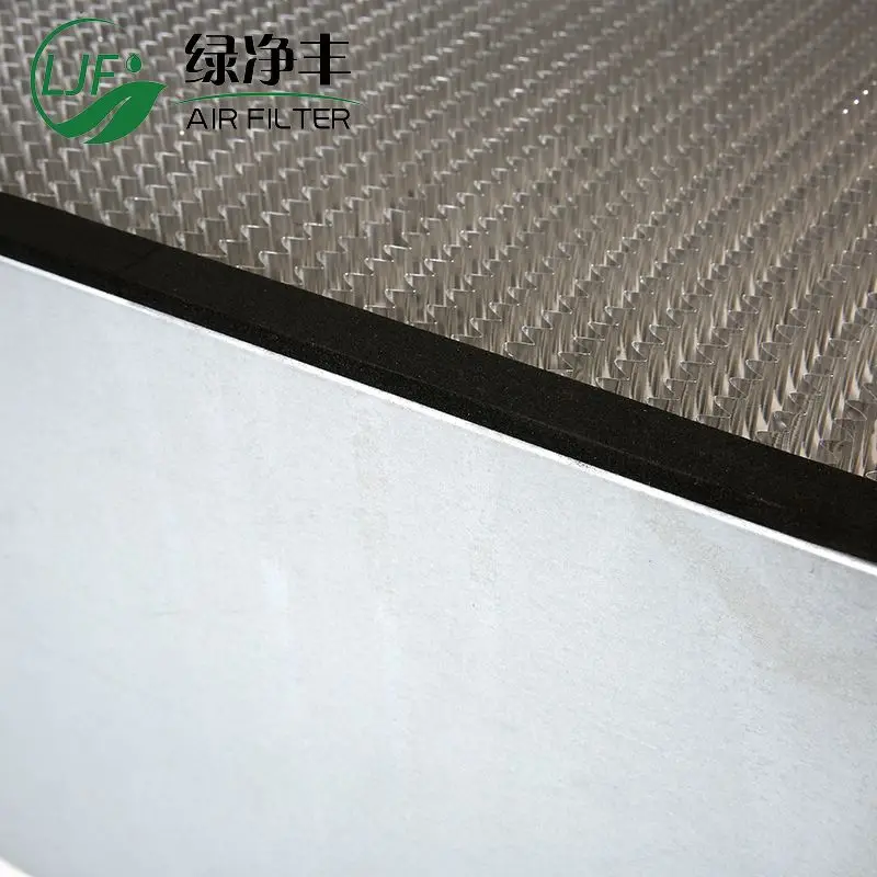 Aluminum Frame Mini Pleated Universal Panel HEPA Filter H10 H11 H12 H13 H14 laminar flow hood ulpa u15 filter