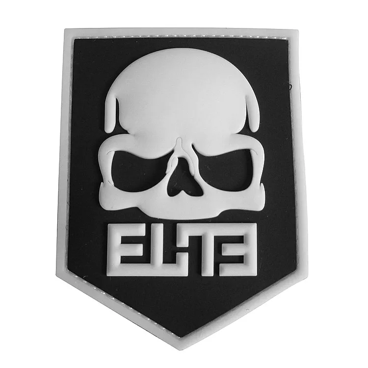 
Cheap price Custom clothes decoration military soft PVC raised engraved patch 