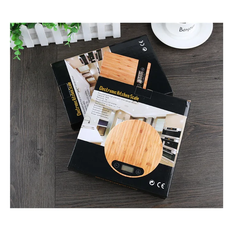 Wooden smart led nutrition kitchen scale 5kg kitchen scale analog food scale