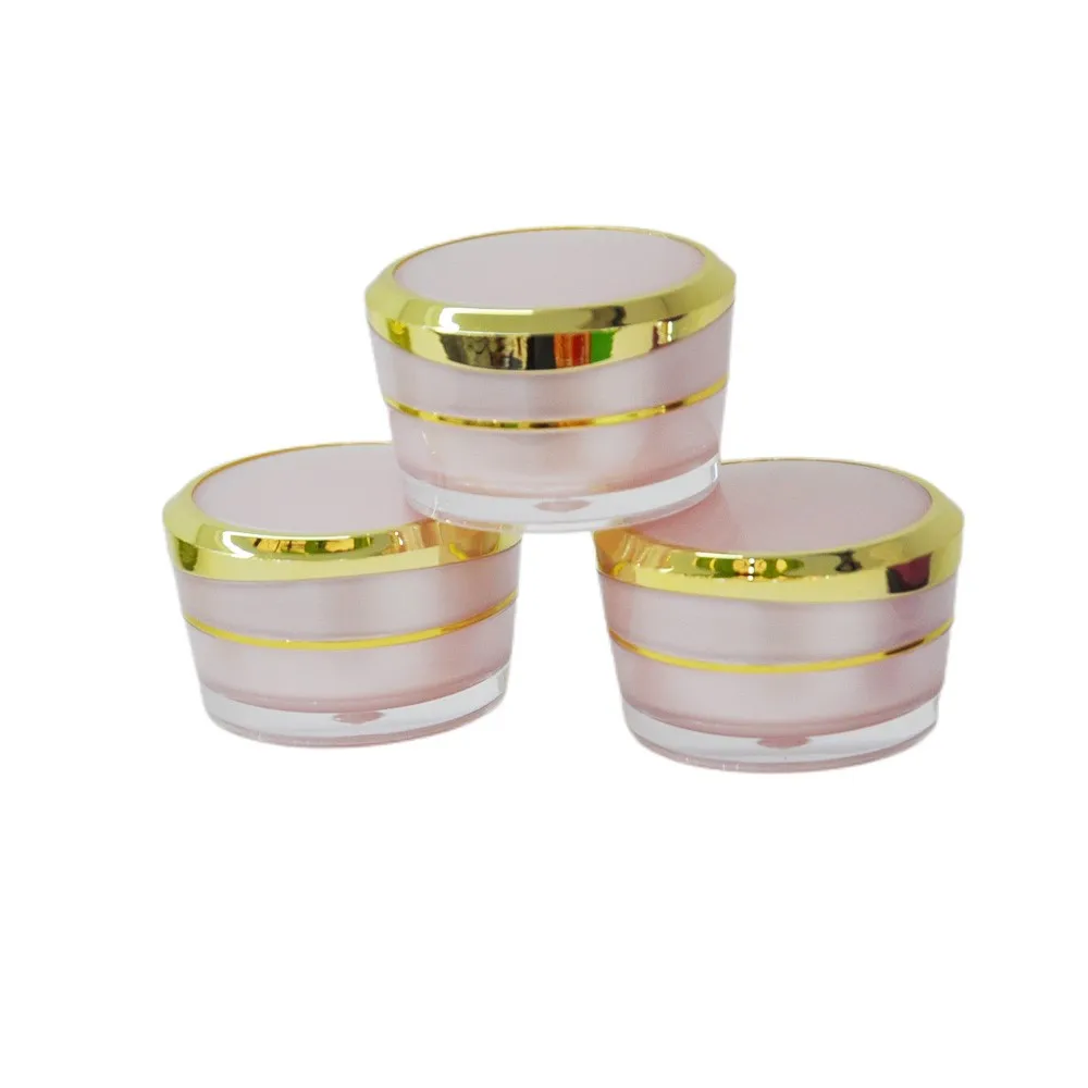 
5g 10g 15g Emtpy Acrylic UV Nail Gel Jar for Cosmetics Nail Care 