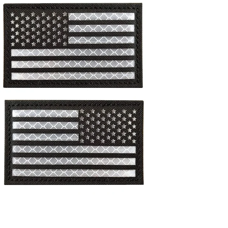 2020 новые точечные Светоотражающие волшебные наклейки с американским флагом ИК тактические патчи с вышивкой