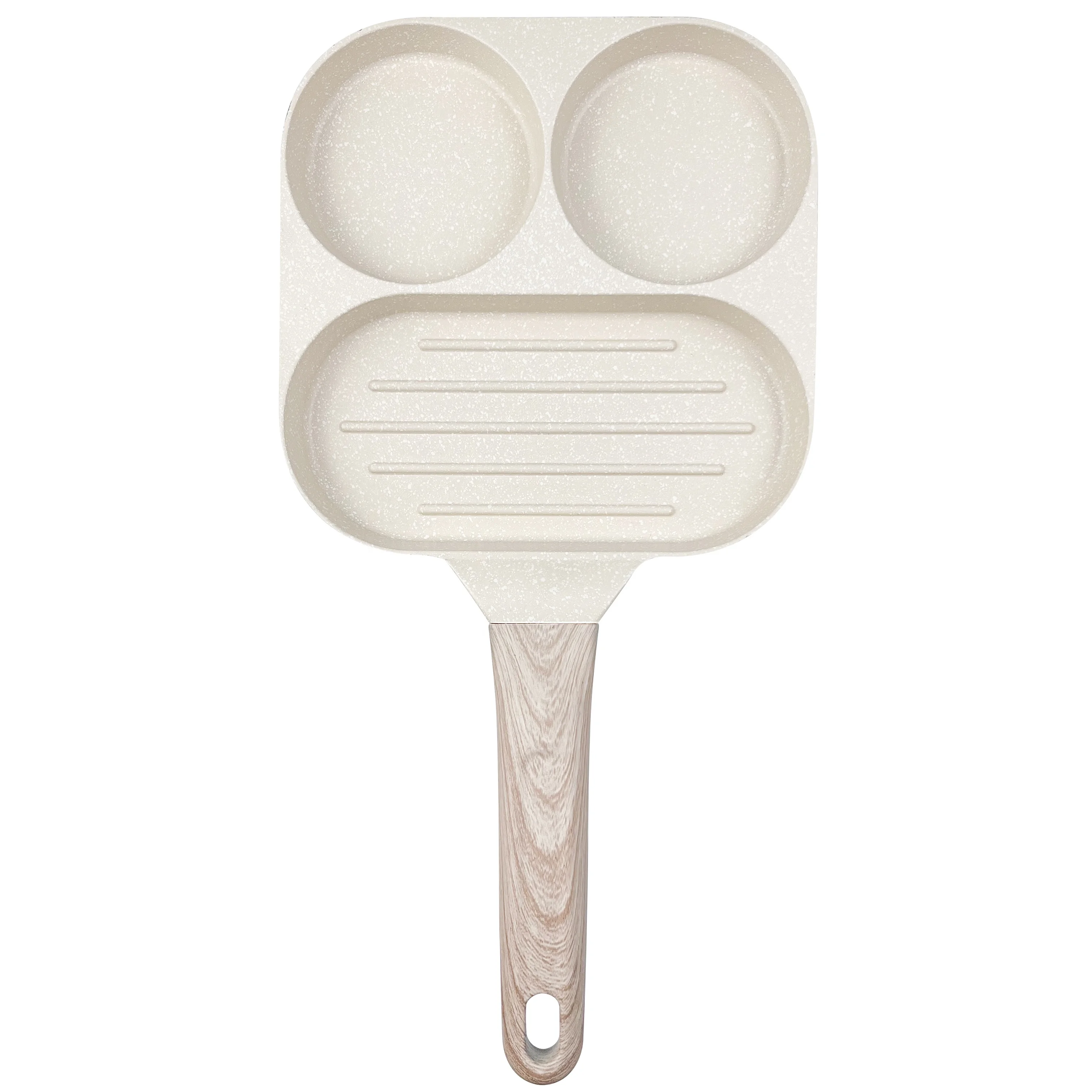 Die Cast non stick frying pan for breakfast Marble Coating fried egg beef Cooking Pans nonstick Kitchen Fry Pans