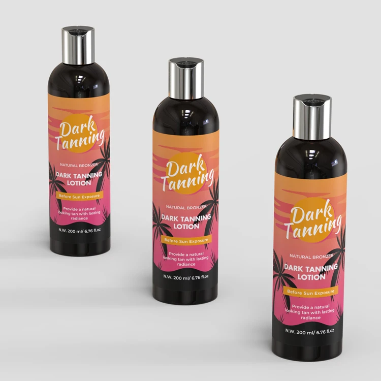 Vegan Indoor Sunless Self Tanning Lotion instant bronzer for tanning bed Gradual Tan Accelerator Oil for Darken