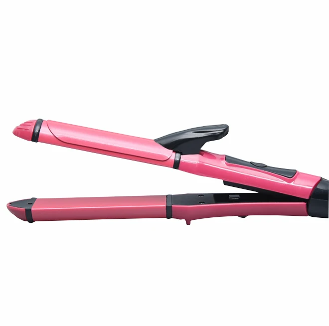 2 In 1 Hair Curling Iron Multifunction Hair Curler Straightener 220V Portable Heated Roller Professional Hair Care Styling Tools