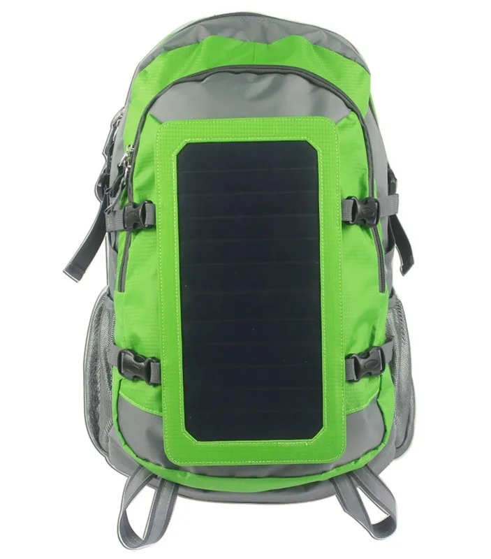 Customized waterproof usb charging multifunctional solar battery power bank panel cycling backpack