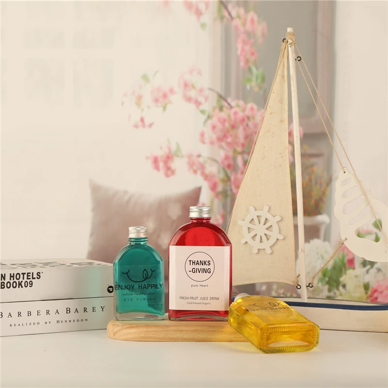 Manufacturer Customized Logo Bottle E Juice Milk Bottle 300 Ml Glass Bottle Beverage