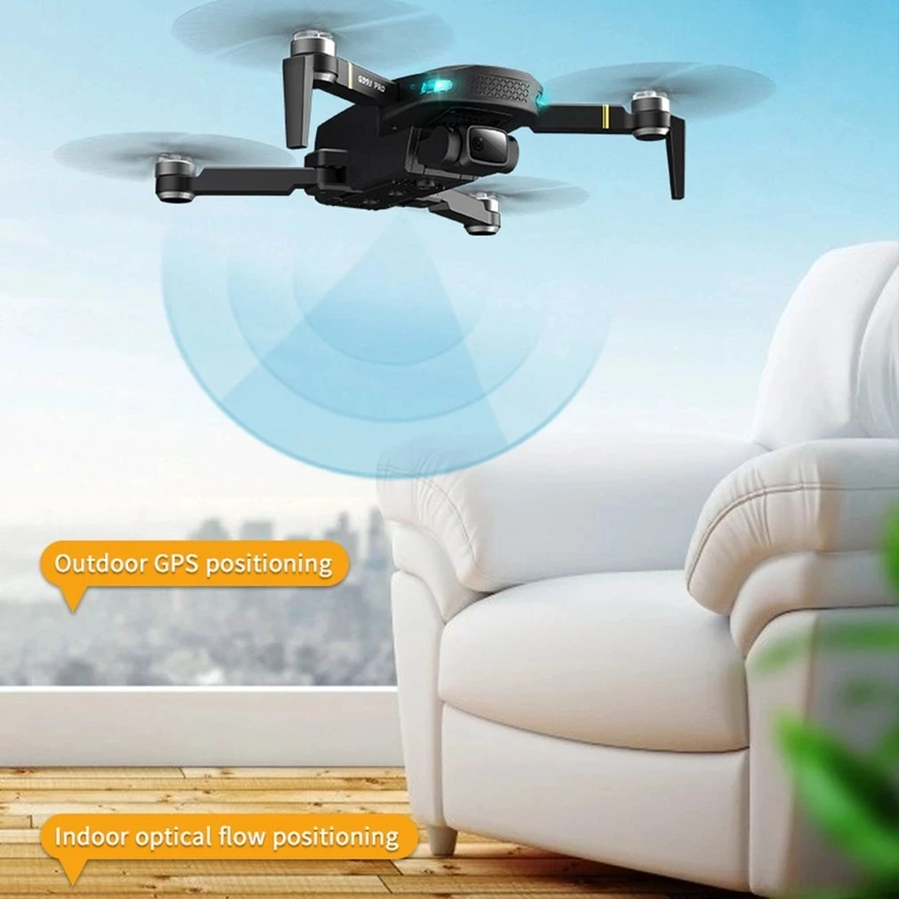 Дрон GD93 Pro GPS бесщеточный с двойной HD камерой 6K для