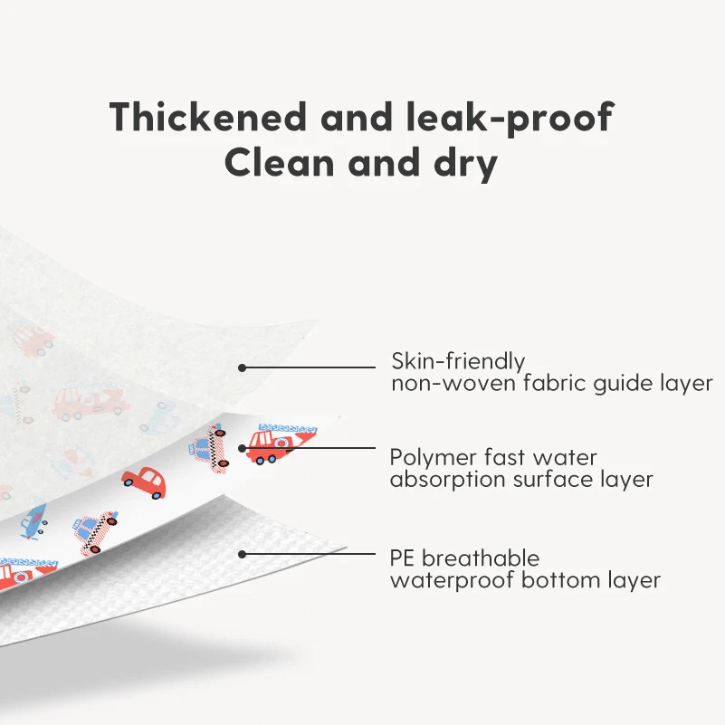 Boboduck Baby Feeding Supplies Soft Baby Cute Disposable Bibs