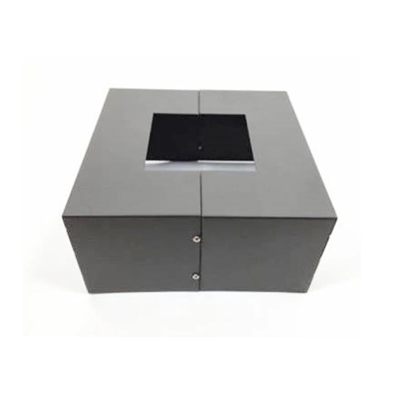 Pole Accessories 2 Pieces in One Light Pole Square Base Steel Base Cover for 4 inch 5 inch Square Straight Poles