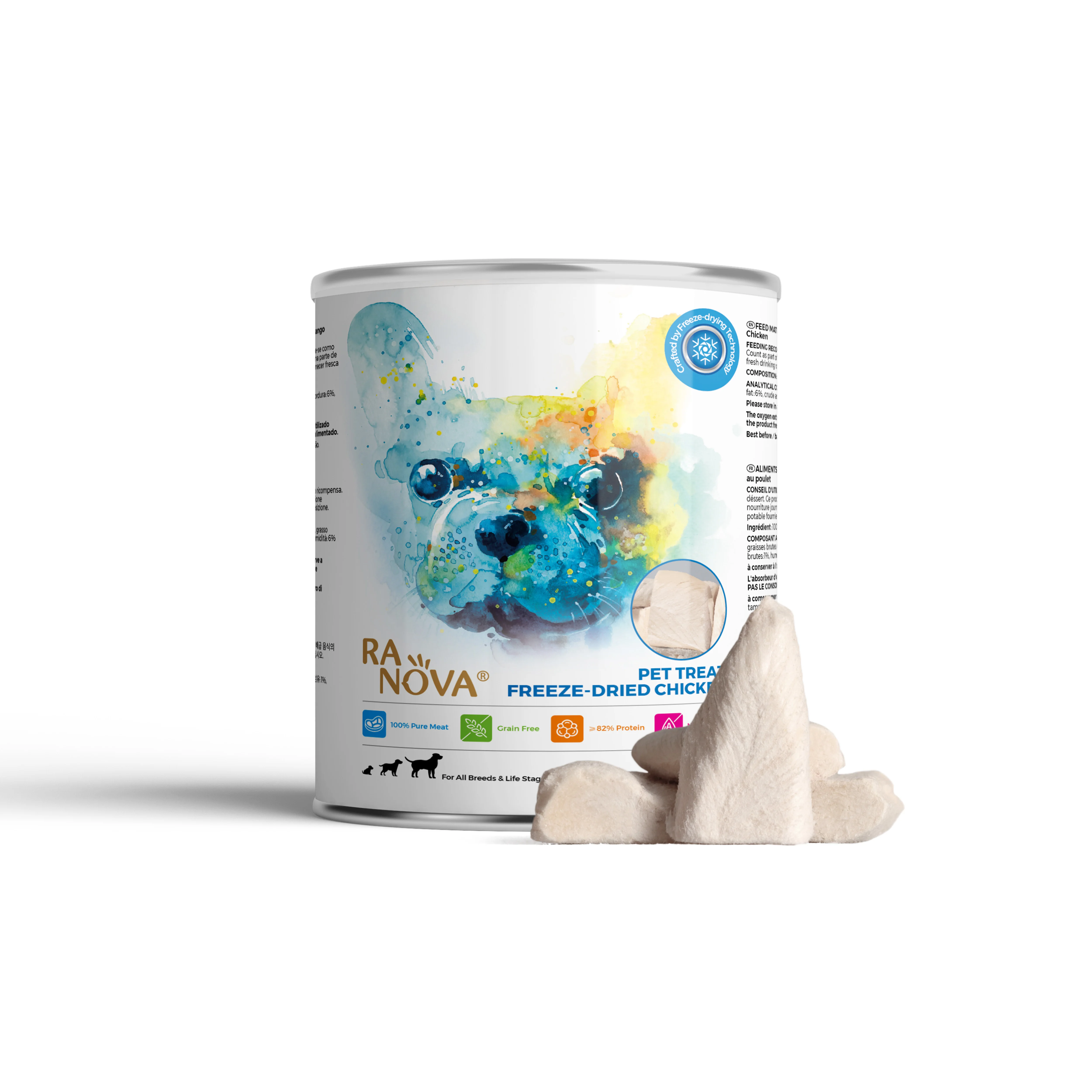 OEM ODM еда для собак оптовая продажа поставщик еды домашних животных органические собачьи лакомства замороженных сушеных куриц закуски