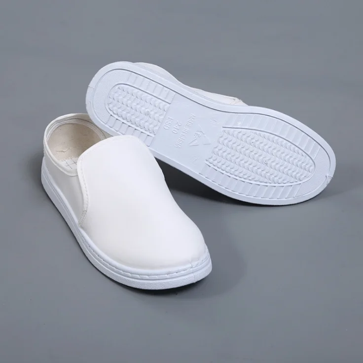 CONCO PVC  canvas white no-hole Mesh shoe antistatic manufacturers for  Clean Room and lab