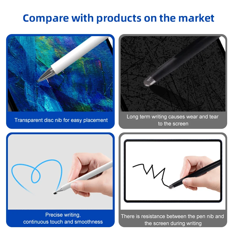 Active Drawing Handwriting Smart Pencil Touch Pen Digital Stylus Pen With Soft Touch For Ipad
