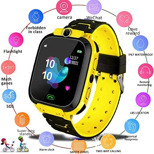 Q12B GPS LBS Tracking Watch Kids CAMERA Waterproof Digital Smartwatch Super-long standby Smart WristWatch  for 3-12 year olds