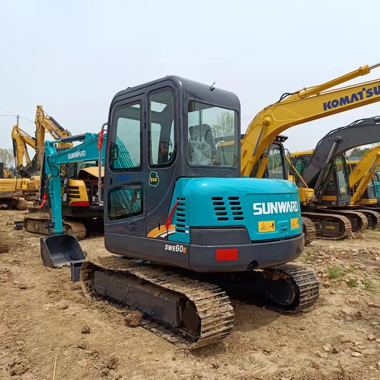 Sunward brand used SWE 60E 6ton Excavator hydraulic crawler backhoe second-hand mini digger machinery