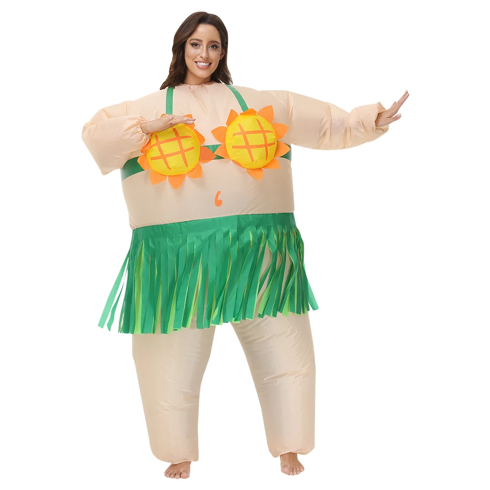 Carnival costume Inflatable Sunflower hula costume Halloween Party Animal Anime Inflatable Costume for Adults