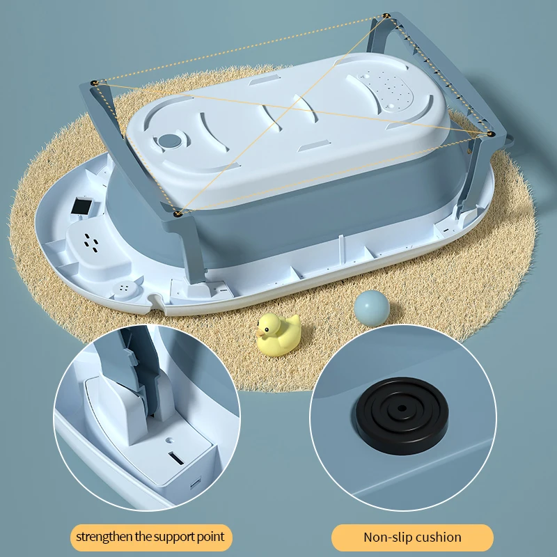 Новые стильные товары, детские товары для ванны, детские товары для ванны, Детская Пластиковая Складная портативная Ванна