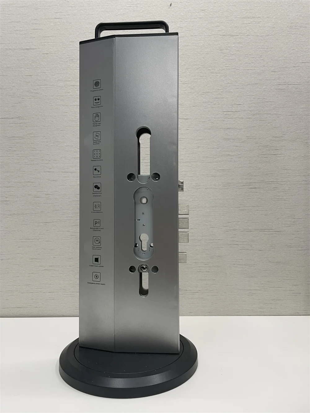 Factory Price  Smart Door Lock Display ABS Plastic Stand Fingerprint Door Lock Showing Stands Smart Lock Show Stand