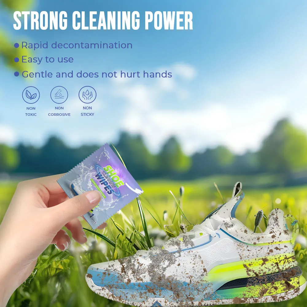 OEM ODM 30 pcs Strong Stain Removal Shoes Cleaning Wipes Sneaker Wipes Individually Wrapped