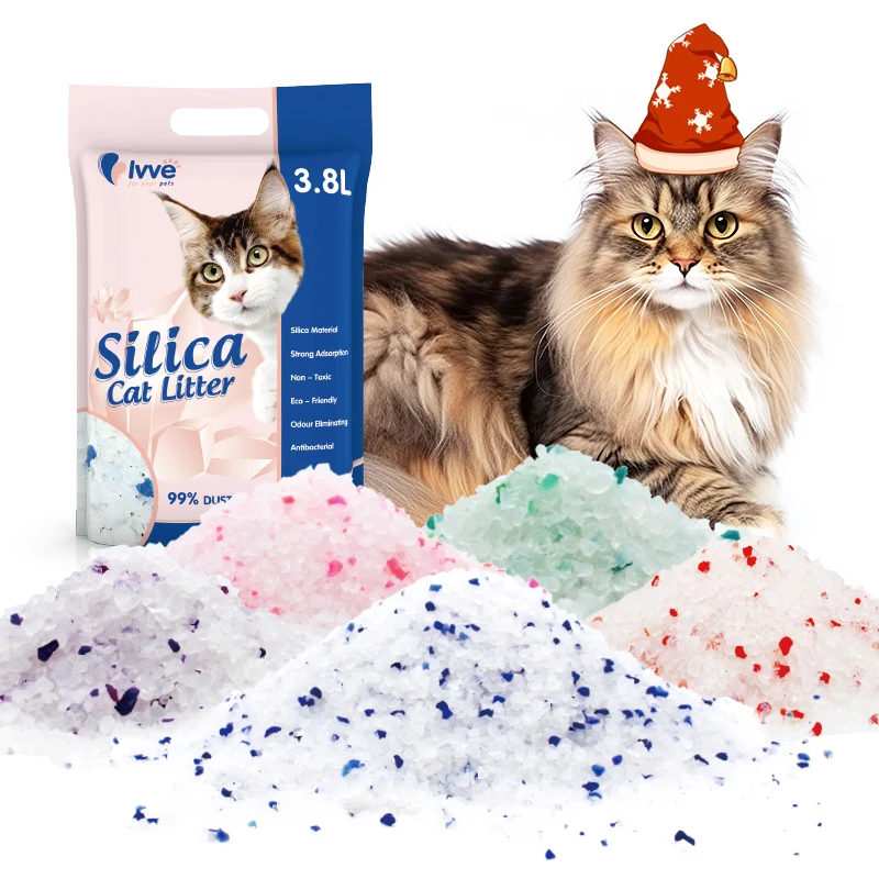 Hot selling disposable  fresh  sand deodorants litter for cat non clumping cat litter china supplier silica gel