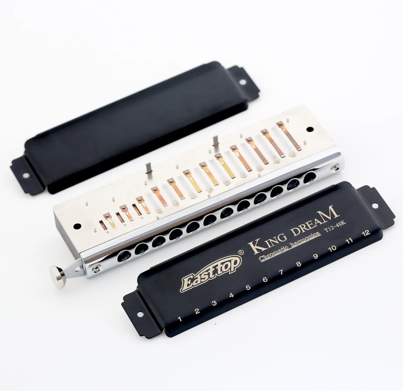 Chinese factory 12 hole chromatic harmonica for sale