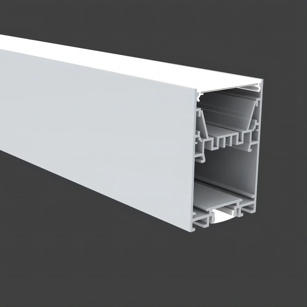 50*75mm  Modern Super Slim LED Linear Pendant Lights for Office Profile