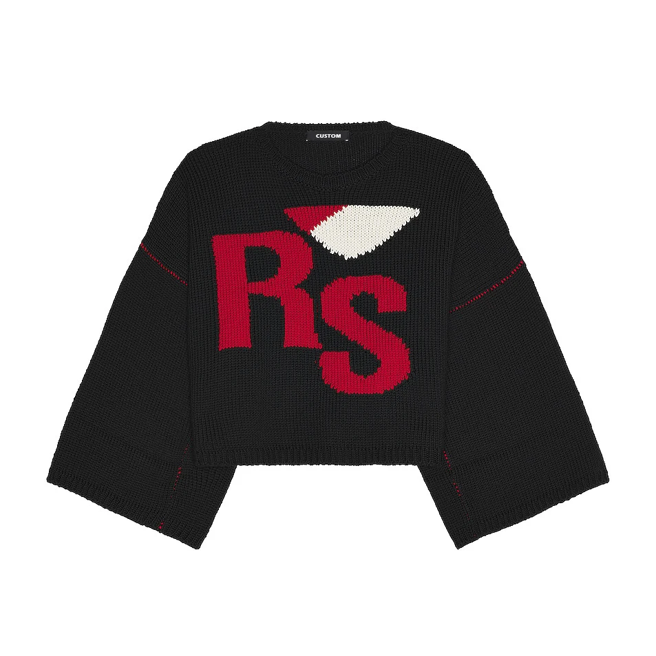 Custom OEM/ODM logo  Knitting jacquard Cotton Knitwear short wool  Knitted jumper Sweater for men