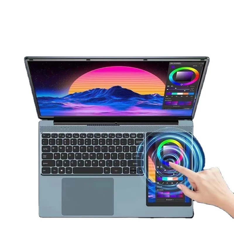 Brand New 15.6 Inch Touch Screen Laptop Intel Celeron N100 Dual Screen Laptop for office laptop