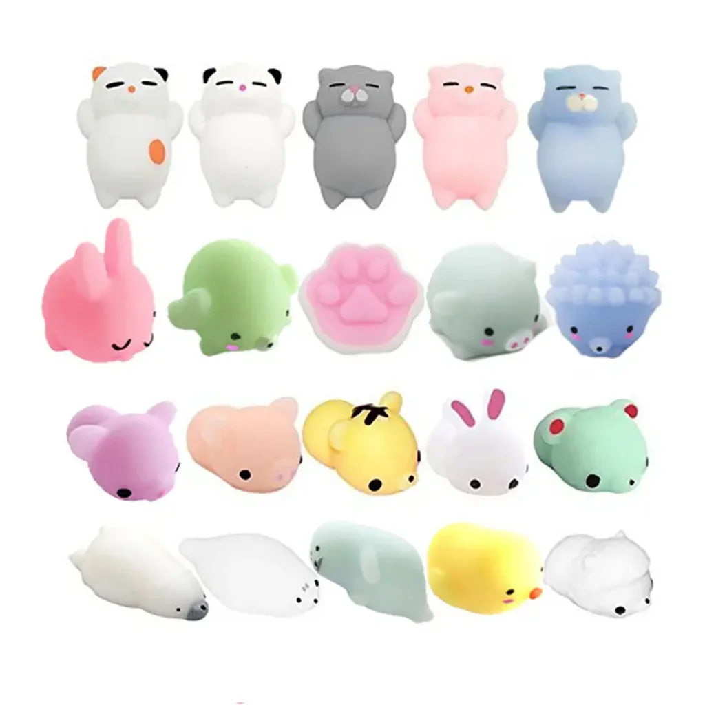 wholesale anti stress fidget rubber custom slow rising cute small mini animal kawaii stretch mochi squishy squeeze toys for kids