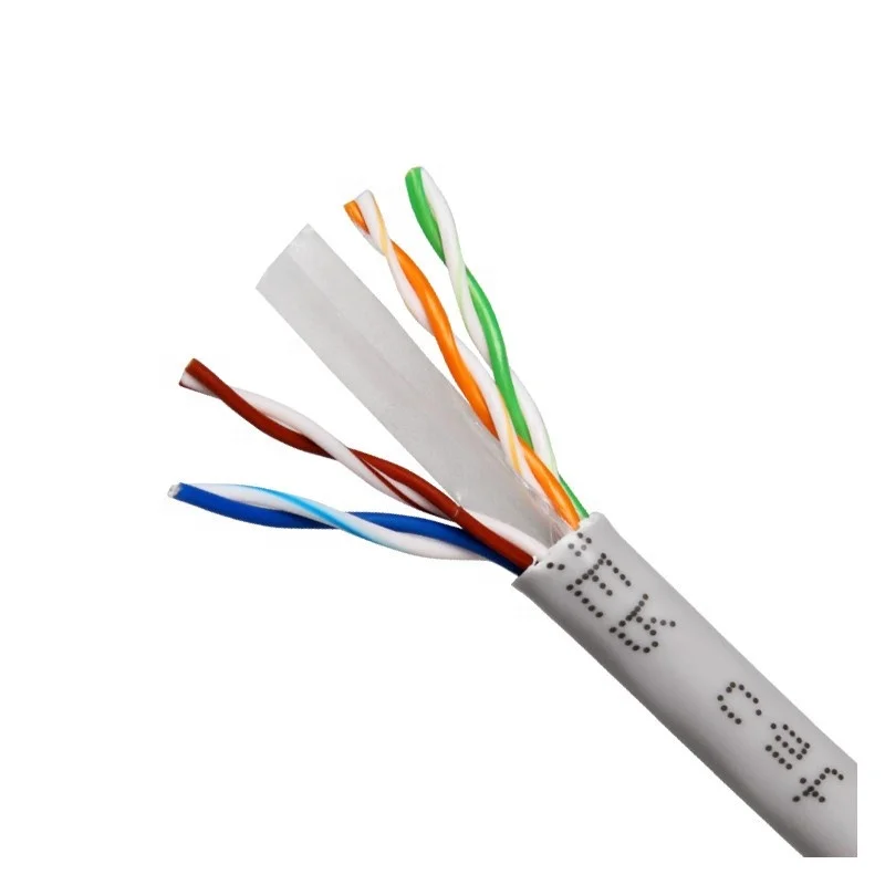 Cat6 Network 1000ft 0.57mm Cca Bare Copper 8 Core 4 Pair Utp Network Ethernet Cable Indoor Cable 305m