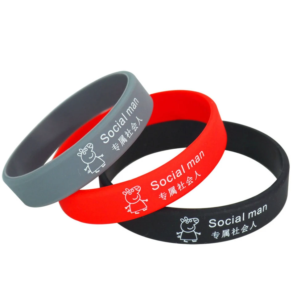 Customized Logo Promotion Silicone Bracelet, Silicone Promotion Wristband