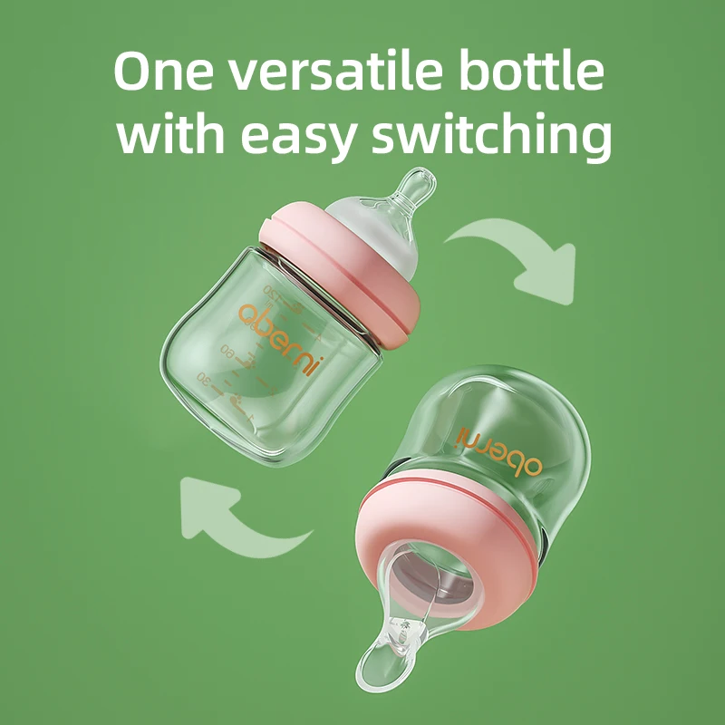 2023 Best Selling 100% Latex Free soft silicone baby feeding bottle with spoon nipple