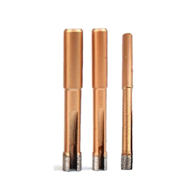 KANEOTEK 6mm 8mm Shaft Sintered Drill Bit Holder Shaft Hand Drill For Stone-Groove Rim Granite Marble Stone