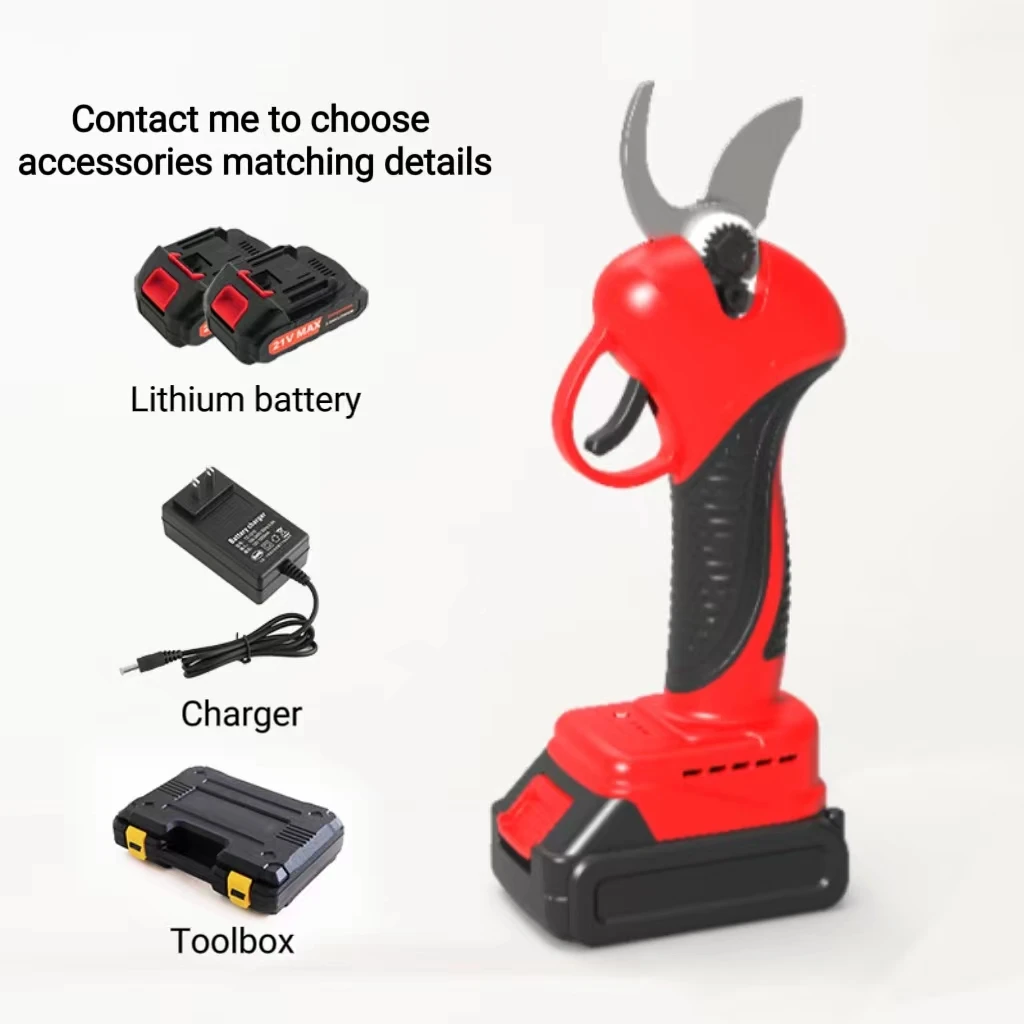Electric Pruning Shears 16.8v With 2 Battery Optional Extension Rod Vineyard Vines Power Tools Cordless Electric Scissors